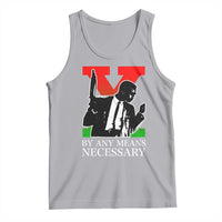 Malcolm X Tank Top By Any Means Necessary - Wonder Print Shop