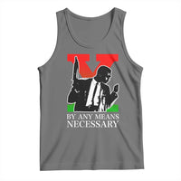 Malcolm X Tank Top By Any Means Necessary - Wonder Print Shop