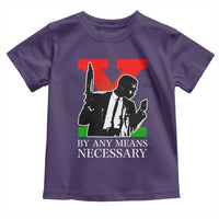 Malcolm X Toddler T Shirt By Any Means Necessary - Wonder Print Shop
