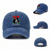 Malcolm X Washed Cotton Baseball Cap By Any Means Necessary