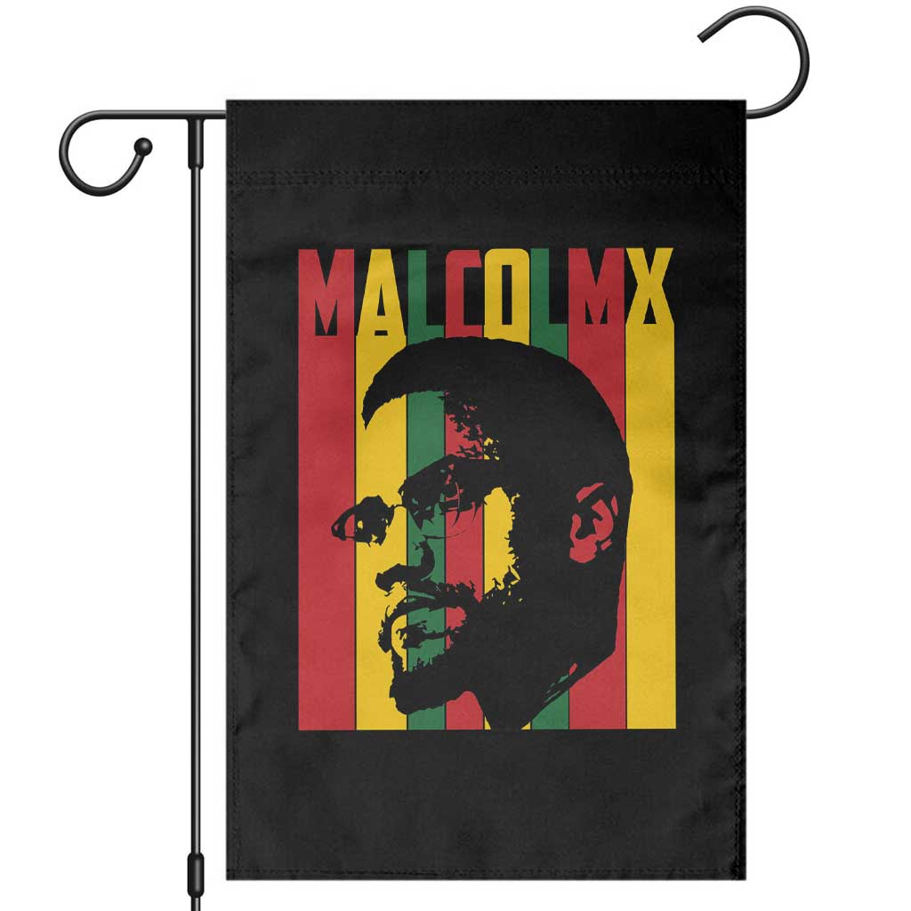 Malcolm X Garden Flag Pan African Flag Black History - Wonder Print Shop