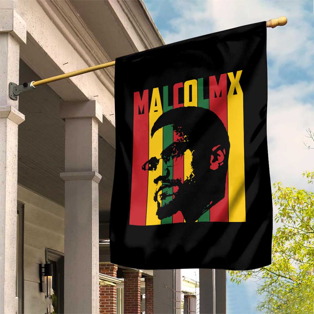 Malcolm X Garden Flag Pan African Flag Black History - Wonder Print Shop