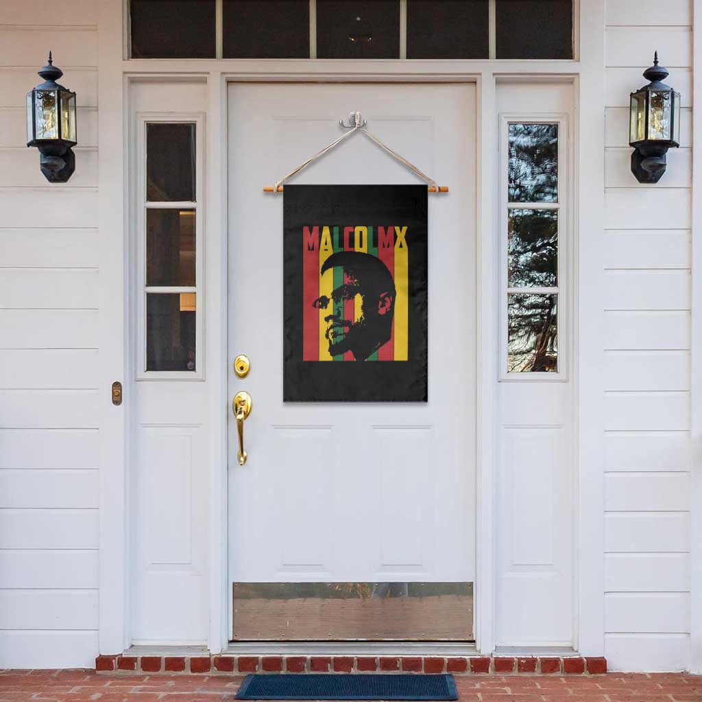 Malcolm X Garden Flag Pan African Flag Black History - Wonder Print Shop