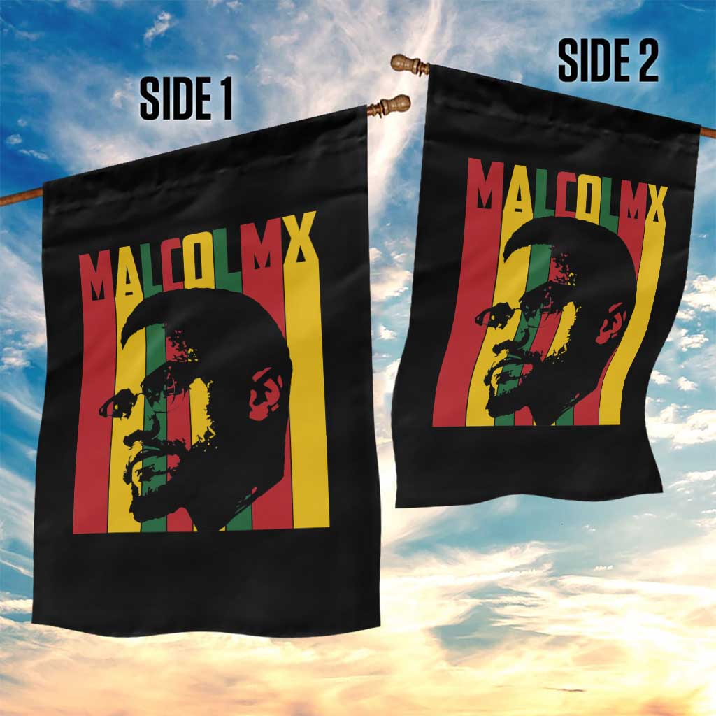 Malcolm X Garden Flag Pan African Flag Black History - Wonder Print Shop