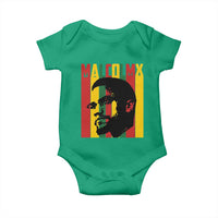 Malcolm X Baby Onesie Pan African Flag Black History - Wonder Print Shop