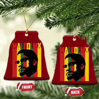 Malcolm X Ceramic Ornament Pan African Flag Black History - Wonder Print Shop