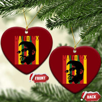 Malcolm X Ceramic Ornament Pan African Flag Black History - Wonder Print Shop