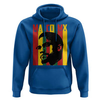 Malcolm X Hoodie Pan African Flag Black History - Wonder Print Shop