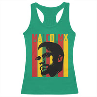Malcolm X Racerback Tank Top Pan African Flag Black History - Wonder Print Shop