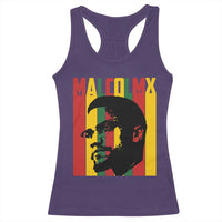 Malcolm X Racerback Tank Top Pan African Flag Black History - Wonder Print Shop