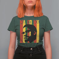 Malcolm X T Shirt For Women Pan African Flag Black History - Wonder Print Shop
