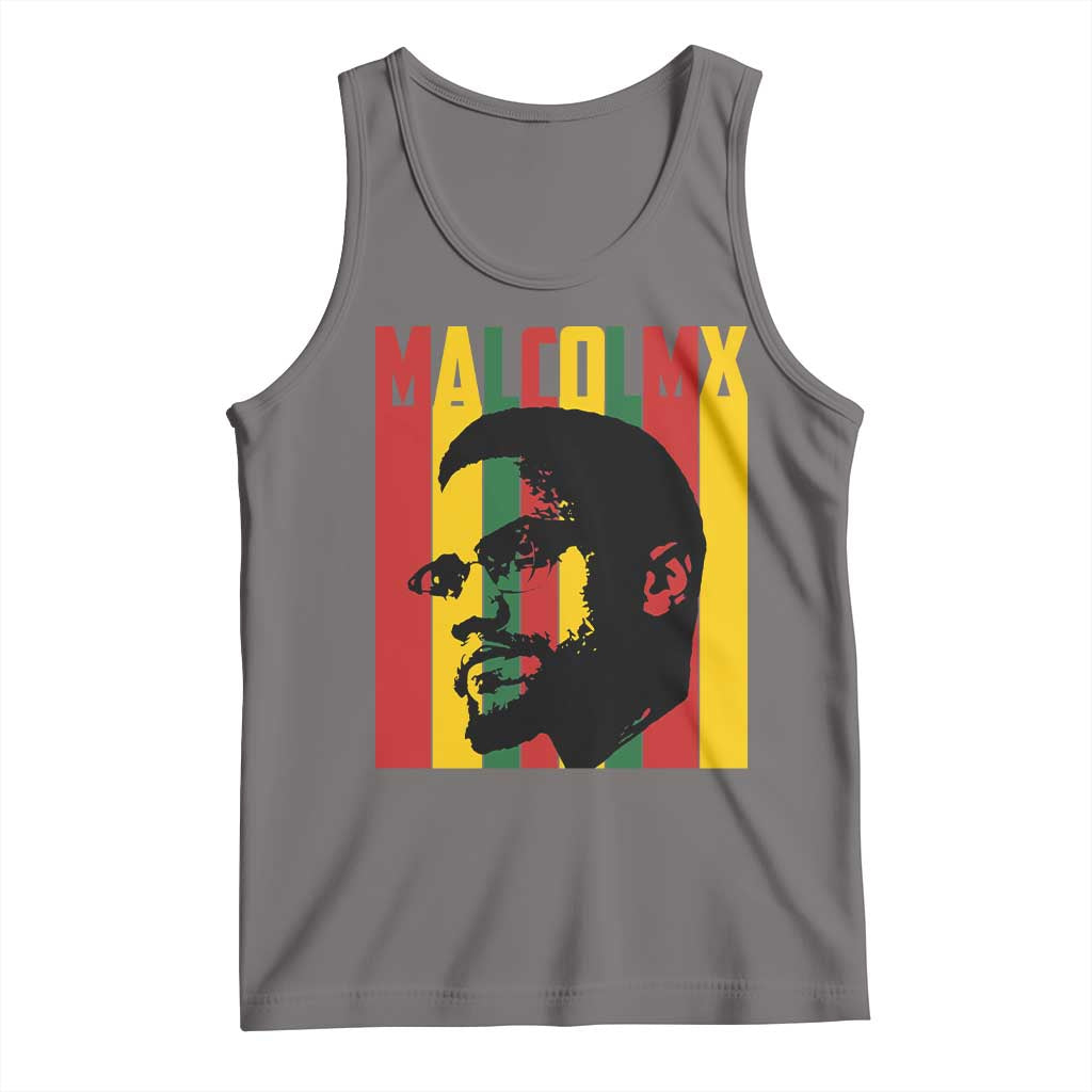 Malcolm X Tank Top Pan African Flag Black History - Wonder Print Shop