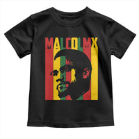 Malcolm X Toddler T Shirt Pan African Flag Black History - Wonder Print Shop