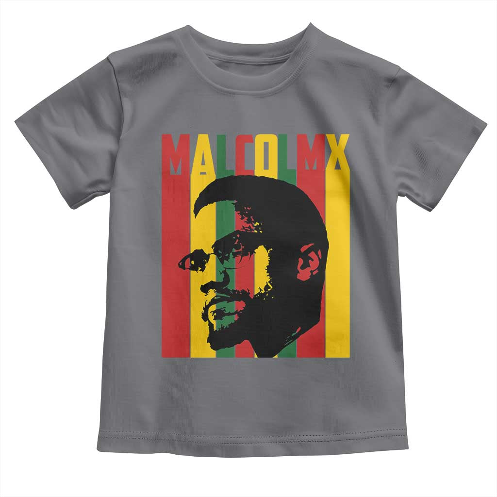 Malcolm X Toddler T Shirt Pan African Flag Black History - Wonder Print Shop