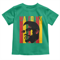 Malcolm X Toddler T Shirt Pan African Flag Black History - Wonder Print Shop