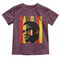 Malcolm X Toddler T Shirt Pan African Flag Black History - Wonder Print Shop