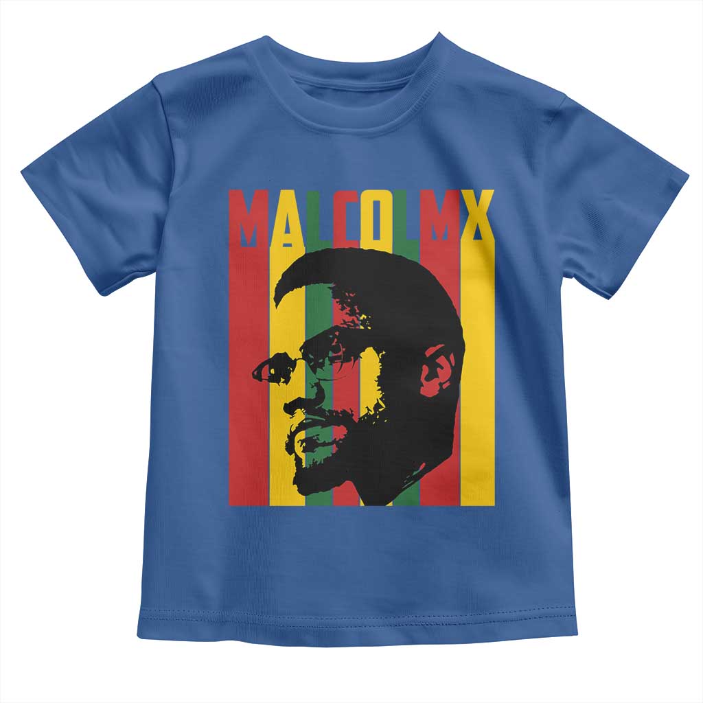 Malcolm X Toddler T Shirt Pan African Flag Black History - Wonder Print Shop