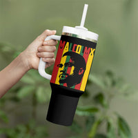 Malcolm X Tumbler With Handle Pan African Flag Black History - Wonder Print Shop