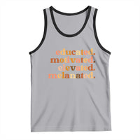 Black Pride Melanin Tank Top Educated Motivated Elevated Melanated - Wonder Print Shop
