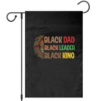 Black Affrican Melanin Garden Flag Lion Father Day Dad Leader Black King - Wonder Print Shop