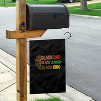 Black Affrican Melanin Garden Flag Lion Father Day Dad Leader Black King - Wonder Print Shop