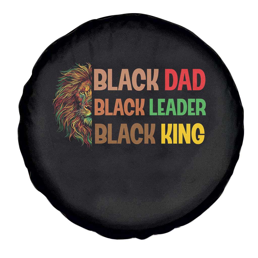 Black Affrican Melanin Spare Tire Cover Lion Father Day Dad Leader Black King - Wonder Print Shop