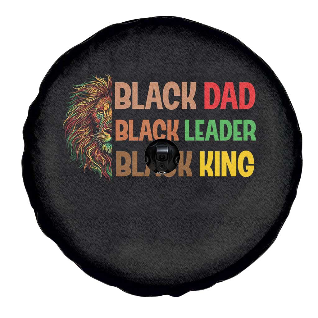 Black Affrican Melanin Spare Tire Cover Lion Father Day Dad Leader Black King - Wonder Print Shop