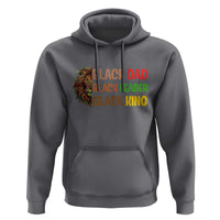 Black Affrican Melanin Hoodie Lion Father Day Dad Leader Black King - Wonder Print Shop