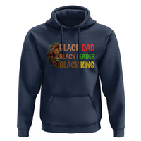 Black Affrican Melanin Hoodie Lion Father Day Dad Leader Black King - Wonder Print Shop