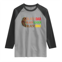 Black Affrican Melanin Raglan Shirt Lion Father Day Dad Leader Black King - Wonder Print Shop