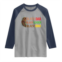 Black Affrican Melanin Raglan Shirt Lion Father Day Dad Leader Black King - Wonder Print Shop