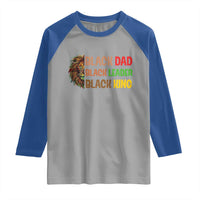 Black Affrican Melanin Raglan Shirt Lion Father Day Dad Leader Black King - Wonder Print Shop