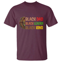 Black Affrican Melanin T Shirt Lion Father Day Dad Leader Black King - Wonder Print Shop