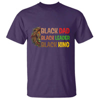 Black Affrican Melanin T Shirt Lion Father Day Dad Leader Black King - Wonder Print Shop
