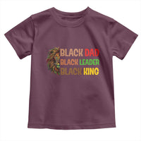 Black Affrican Melanin Toddler T Shirt Lion Father Day Dad Leader Black King - Wonder Print Shop