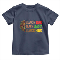 Black Affrican Melanin Toddler T Shirt Lion Father Day Dad Leader Black King - Wonder Print Shop