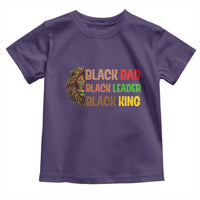 Black Affrican Melanin Toddler T Shirt Lion Father Day Dad Leader Black King - Wonder Print Shop