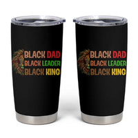 Black Affrican Melanin Tumbler Cup Lion Father Day Dad Leader Black King - Wonder Print Shop