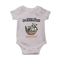 Funny Easter Raccoon Bunny Baby Onesie Bunnies Are Overrated Stay Feral