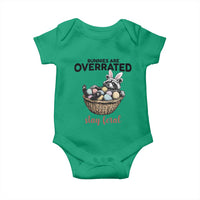 Funny Easter Raccoon Bunny Baby Onesie Bunnies Are Overrated Stay Feral