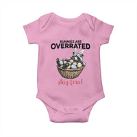 Funny Easter Raccoon Bunny Baby Onesie Bunnies Are Overrated Stay Feral