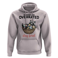 Funny Easter Raccoon Bunny Hoodie Bunnies Are Overrated Stay Feral