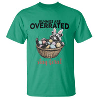 Funny Easter Raccoon Bunny T Shirt Bunnies Are Overrated Stay Feral