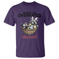 Funny Easter Raccoon Bunny T Shirt Bunnies Are Overrated Stay Feral