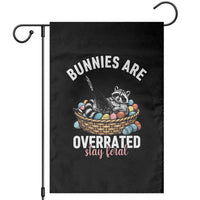 Funny Easter Raccoon Meme Garden Flag Bunnies Are Overrated Stay Feral