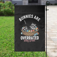 Funny Easter Raccoon Meme Garden Flag Bunnies Are Overrated Stay Feral