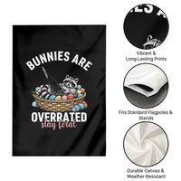 Funny Easter Raccoon Meme Garden Flag Bunnies Are Overrated Stay Feral