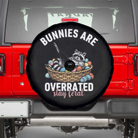 Funny Easter Raccoon Meme Spare Tire Cover Bunnies Are Overrated Stay Feral