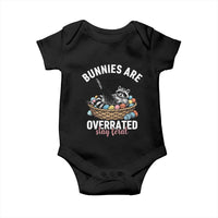 Funny Easter Raccoon Meme Baby Onesie Bunnies Are Overrated Stay Feral
