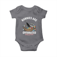 Funny Easter Raccoon Meme Baby Onesie Bunnies Are Overrated Stay Feral